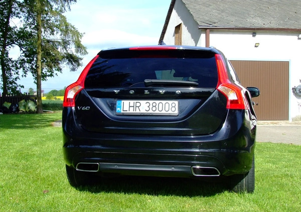 Volvo V60 cena 43500 przebieg: 264134, rok produkcji 2014 z Jaraczewo małe 106